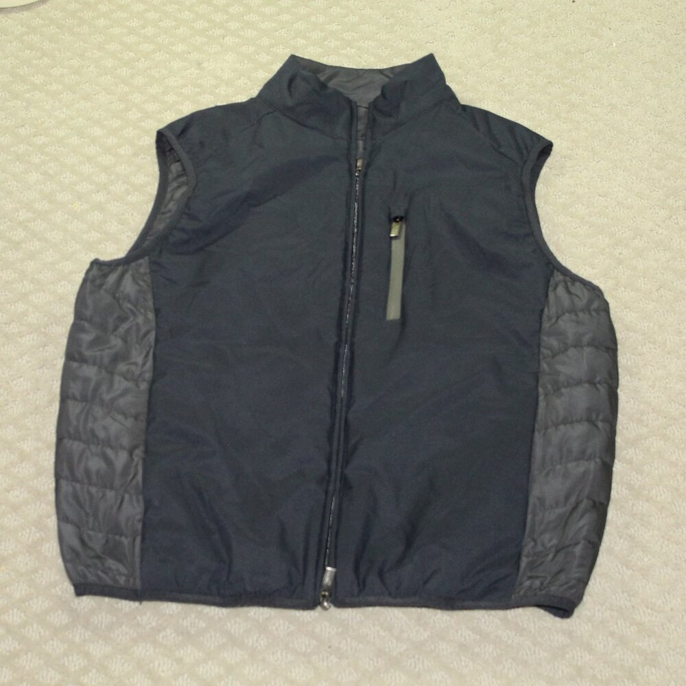 AUTHENTIC Armani Collezioni Men M / 40 Blue Black Quilted Water Repellent Vest